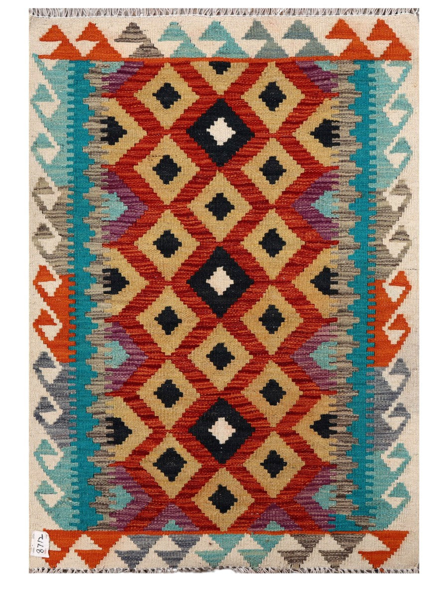 Maimana Afghanistan Kilim Rug - 120 x 83 cm