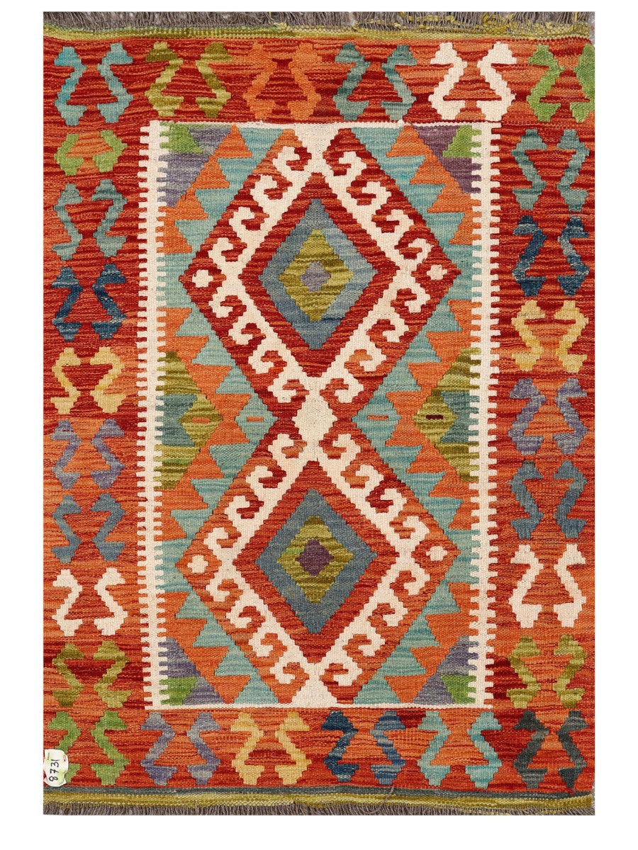 Maimana Afghanistan Kilim Rug - 121 x 83 cm