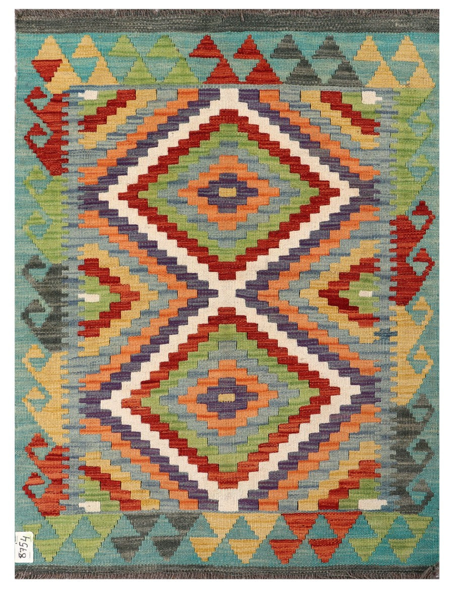 Maimana Afghanistan Kilim Rug - 114 x 85 cm