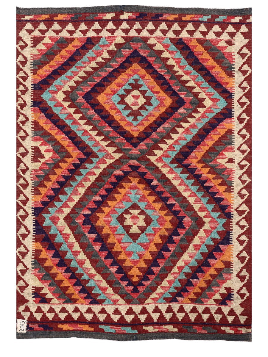 Maimana Afghanistan Kilim Rug - 129 x 90 cm