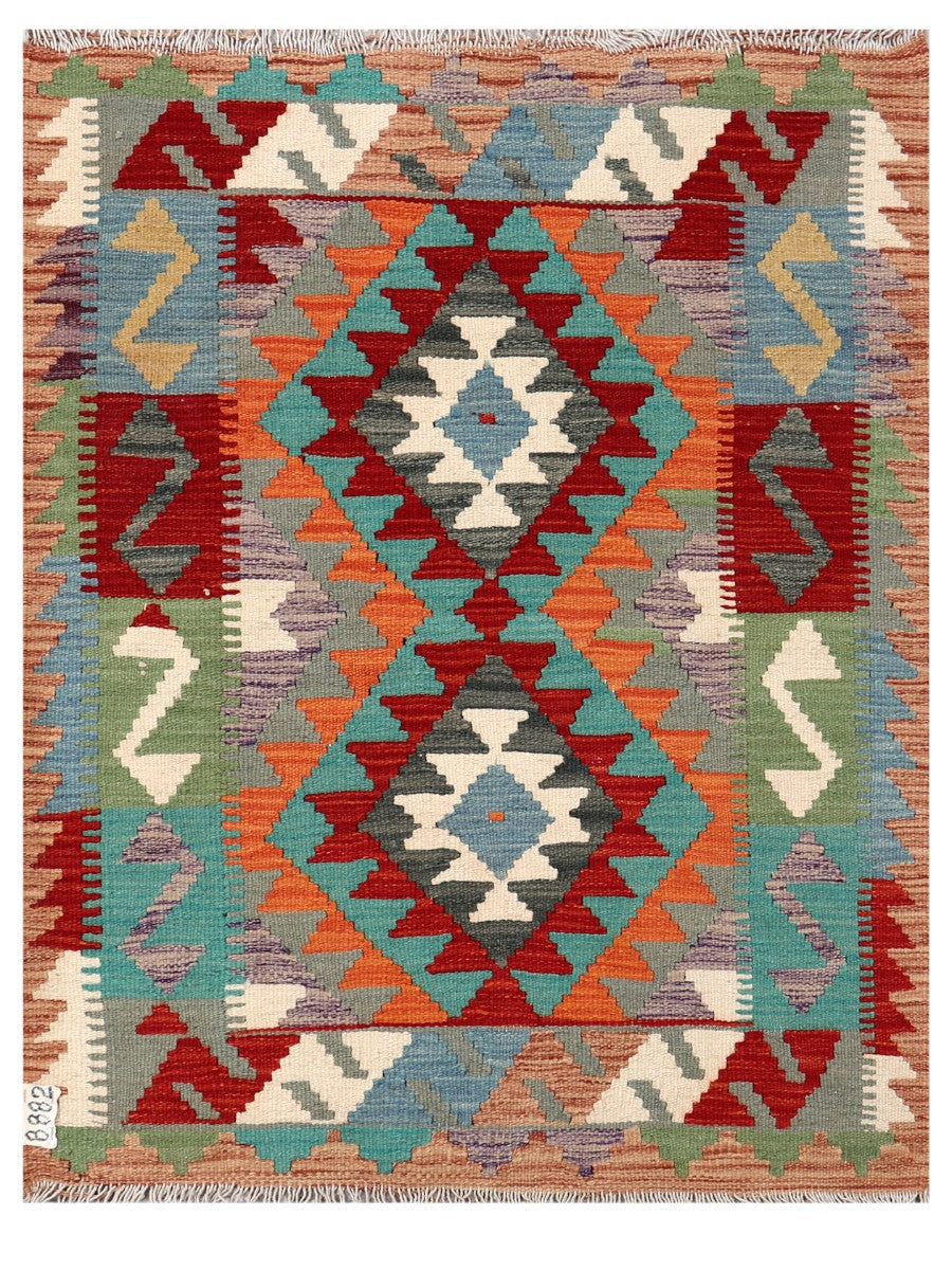 Maimana Afghanistan Kilim Rug - 110 x 85 cm