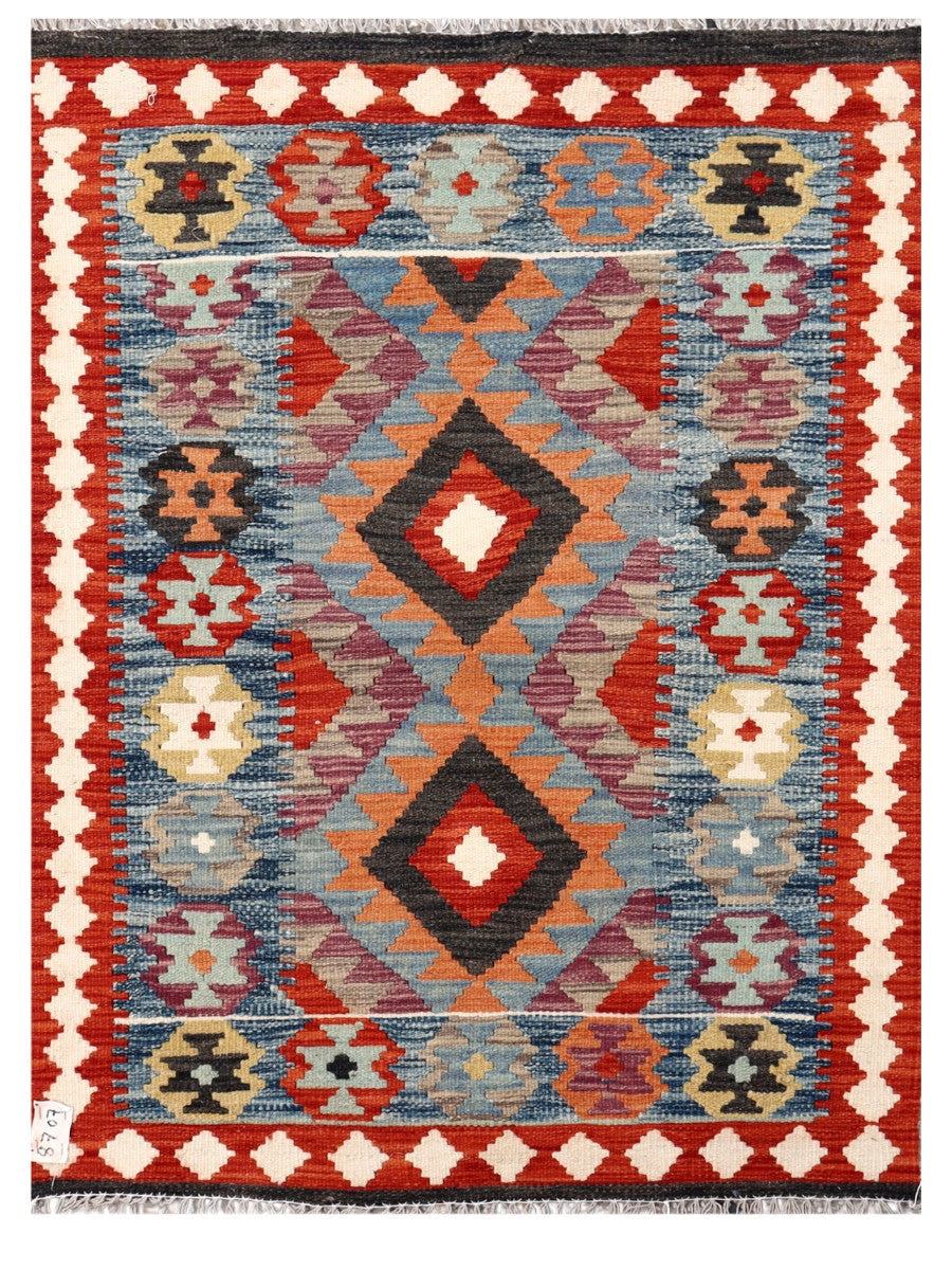 Maimana Afghanistan Kilim Rug - 110 x 82 cm