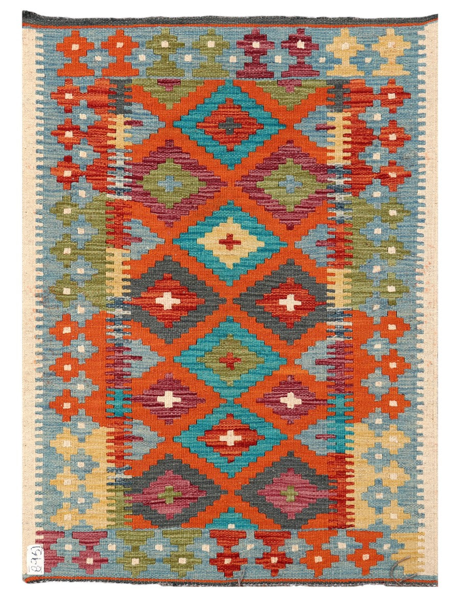 Maimana Afghanistan Kilim Rug - 114 x 82 cm