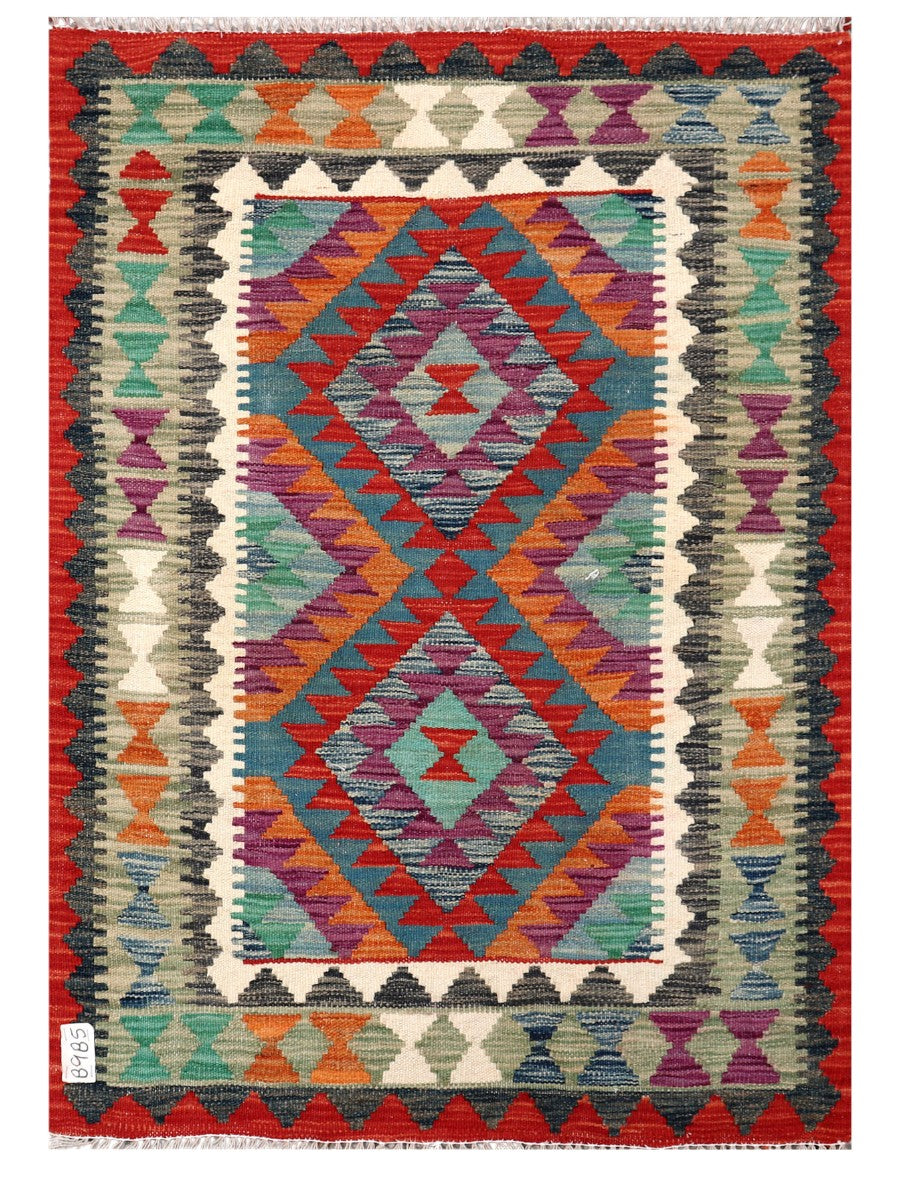 Maimana Afghanistan Kilim Rug - 127 x 90 cm