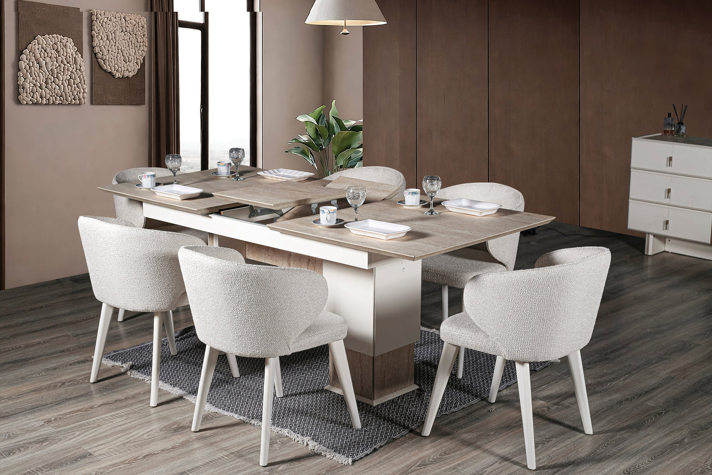 Vanessa Dining Room (R) by Netline Interiors