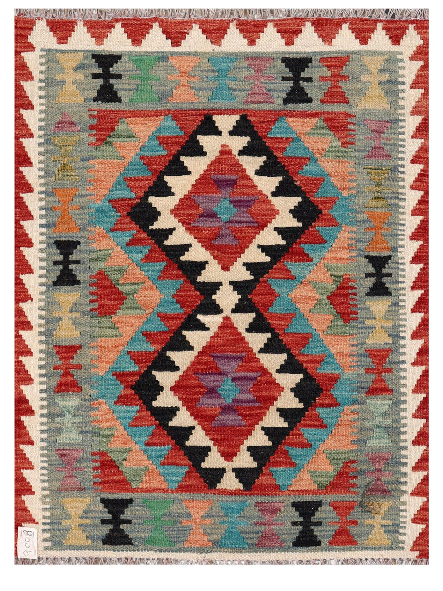 Maimana Afghanistan Kilim Rug - 110 x 82 cm