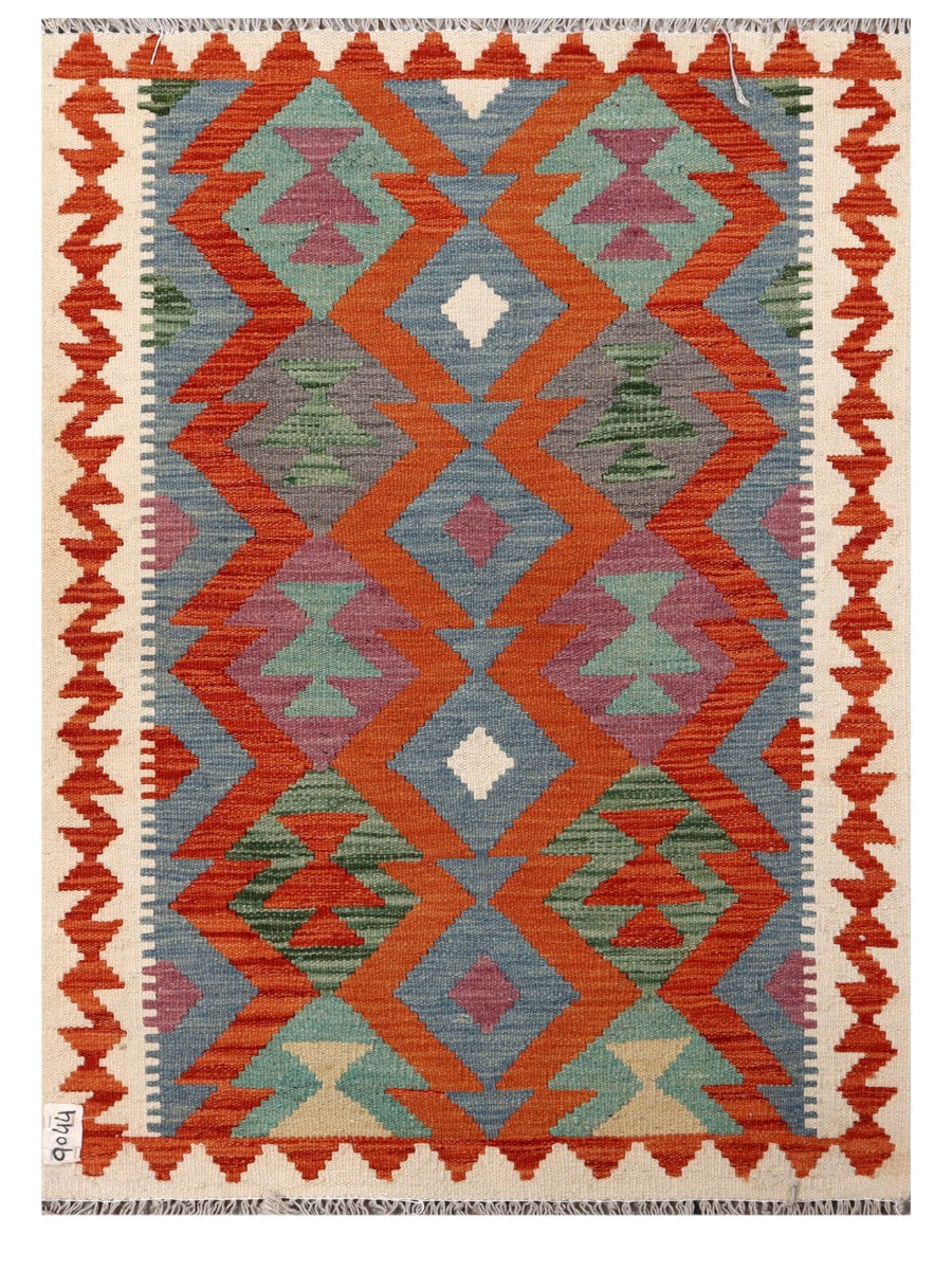 Maimana Afghanistan Kilim Rug - 117 x 85 cm