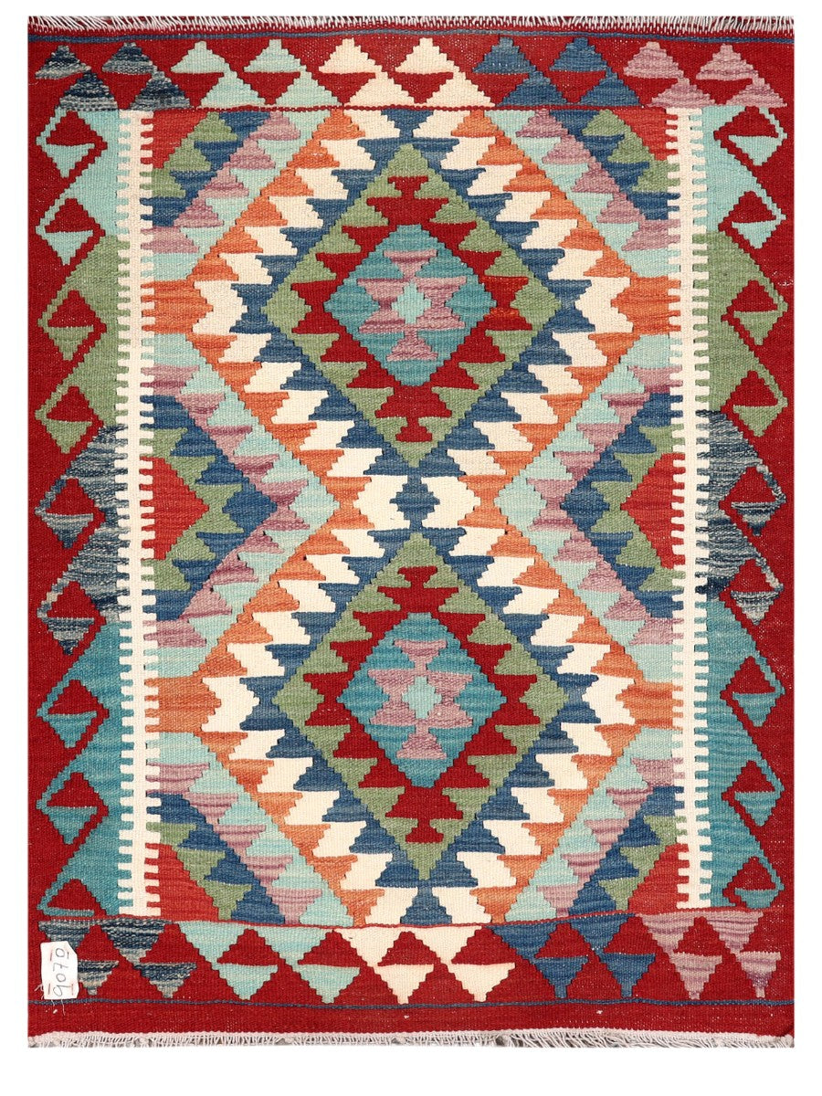 Maimana Afghanistan Kilim Rug - 113 x 84 cm