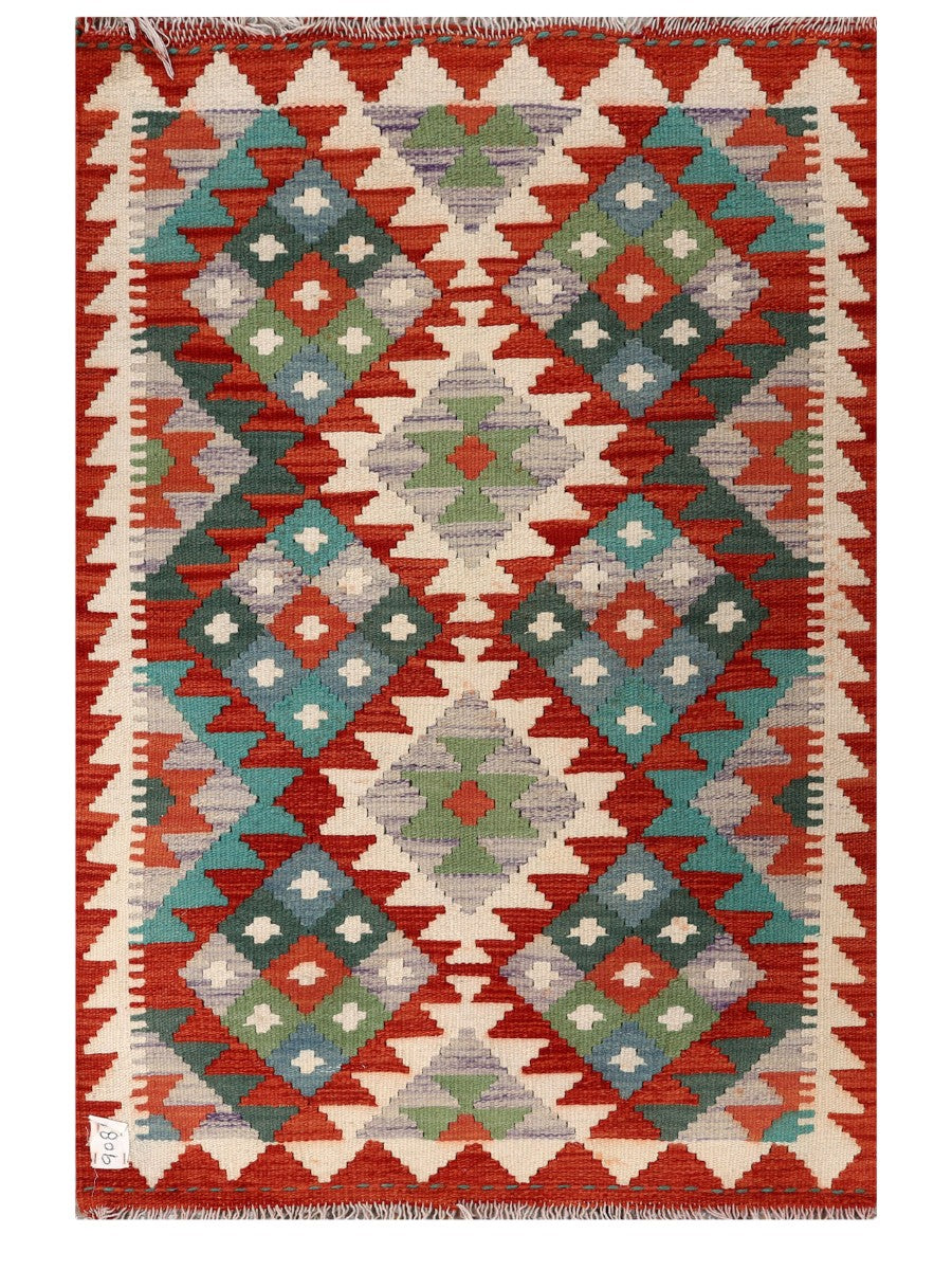 Maimana Afghanistan Kilim Rug - 117 x 78 cm