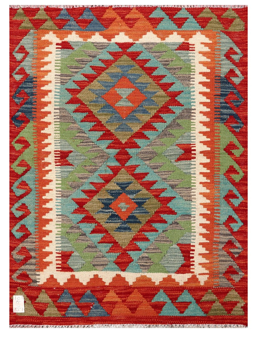 Maimana Afghanistan Kilim Rug - 115 x 85 cm