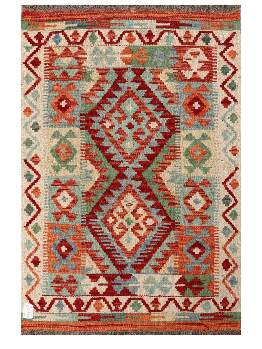Maimana Afghanistan Kilim Rug - 112 x 80 cm