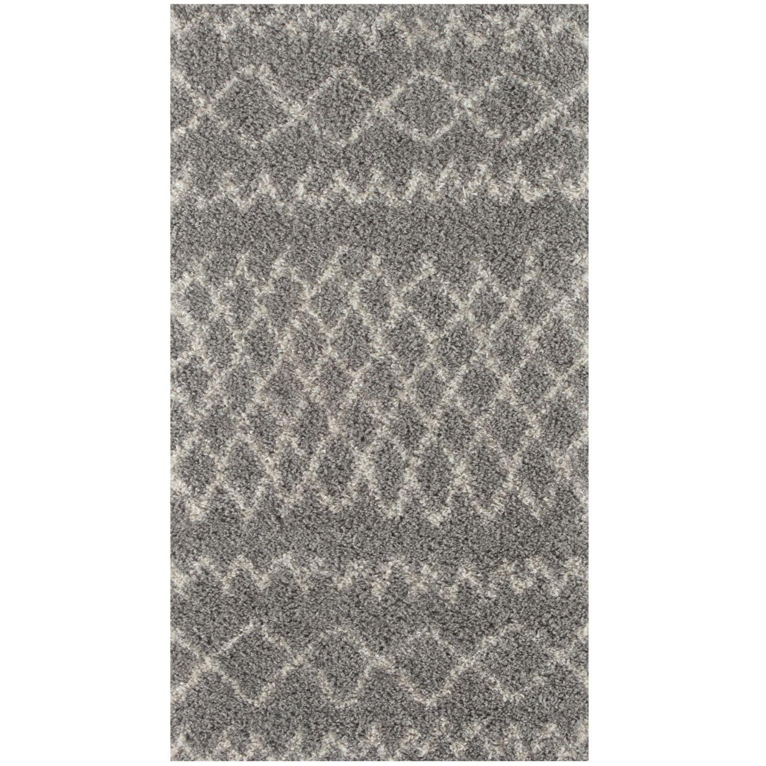 Moroccan Grey Shaggy Rug | 910