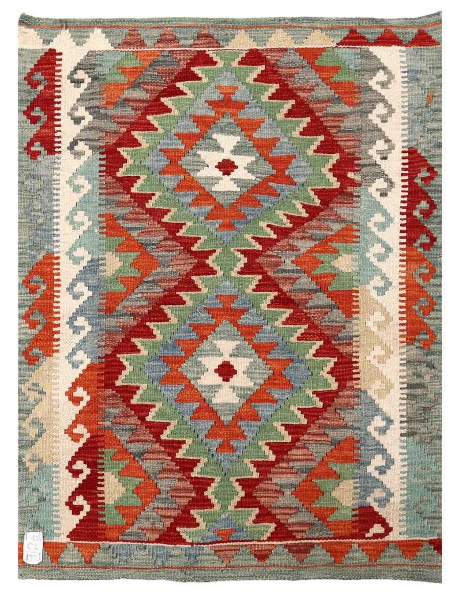 Maimana Afghanistan Kilim Rug - 109 x 80 cm