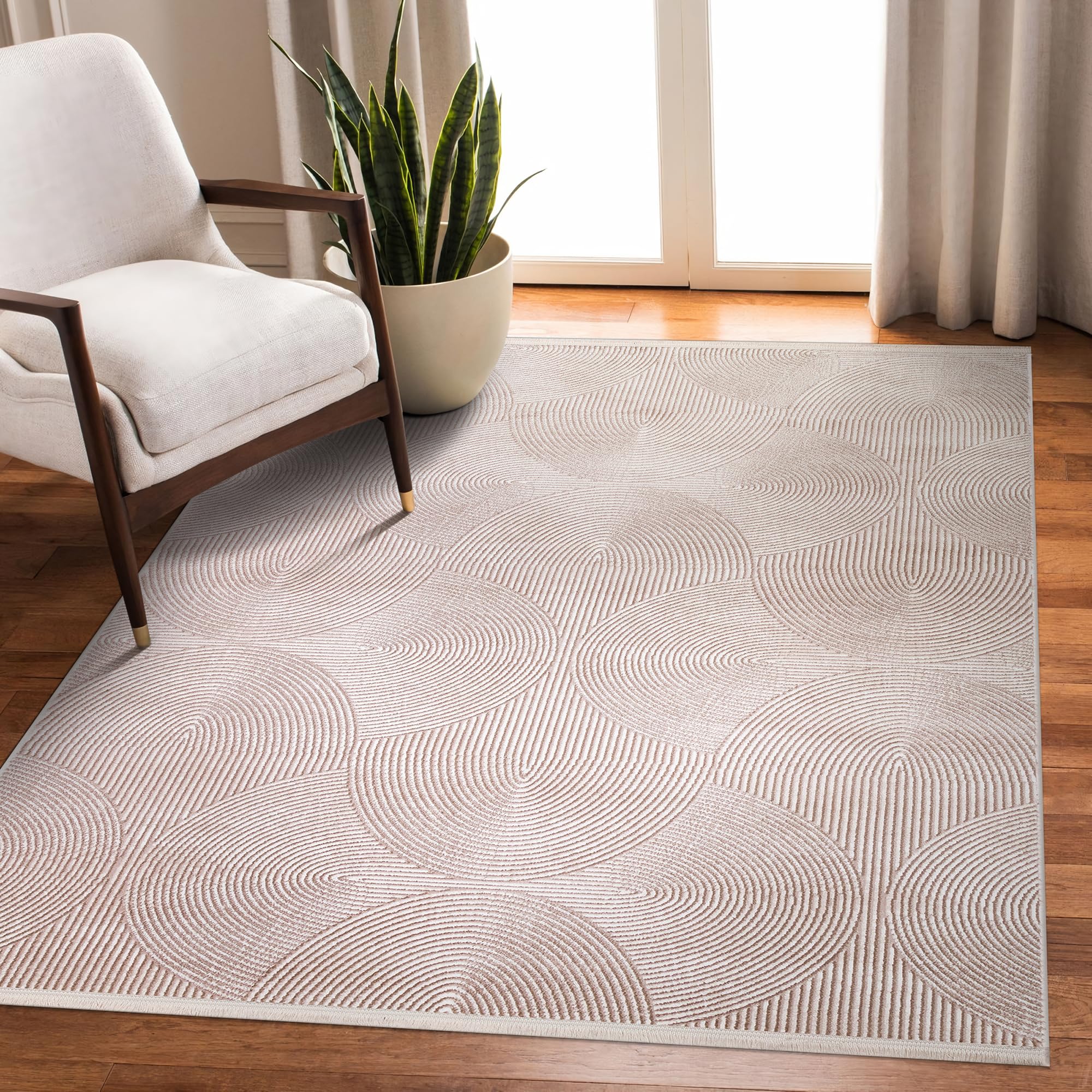 Area Rug for Living Room β Soft Plush Area Rug, Modern Carpet for Bedroom & Home | Non-Shedding, Shed-Resistant Large Area Rugs for Living Room, Hallway & Office (LIGHT GRAY, 160X230)