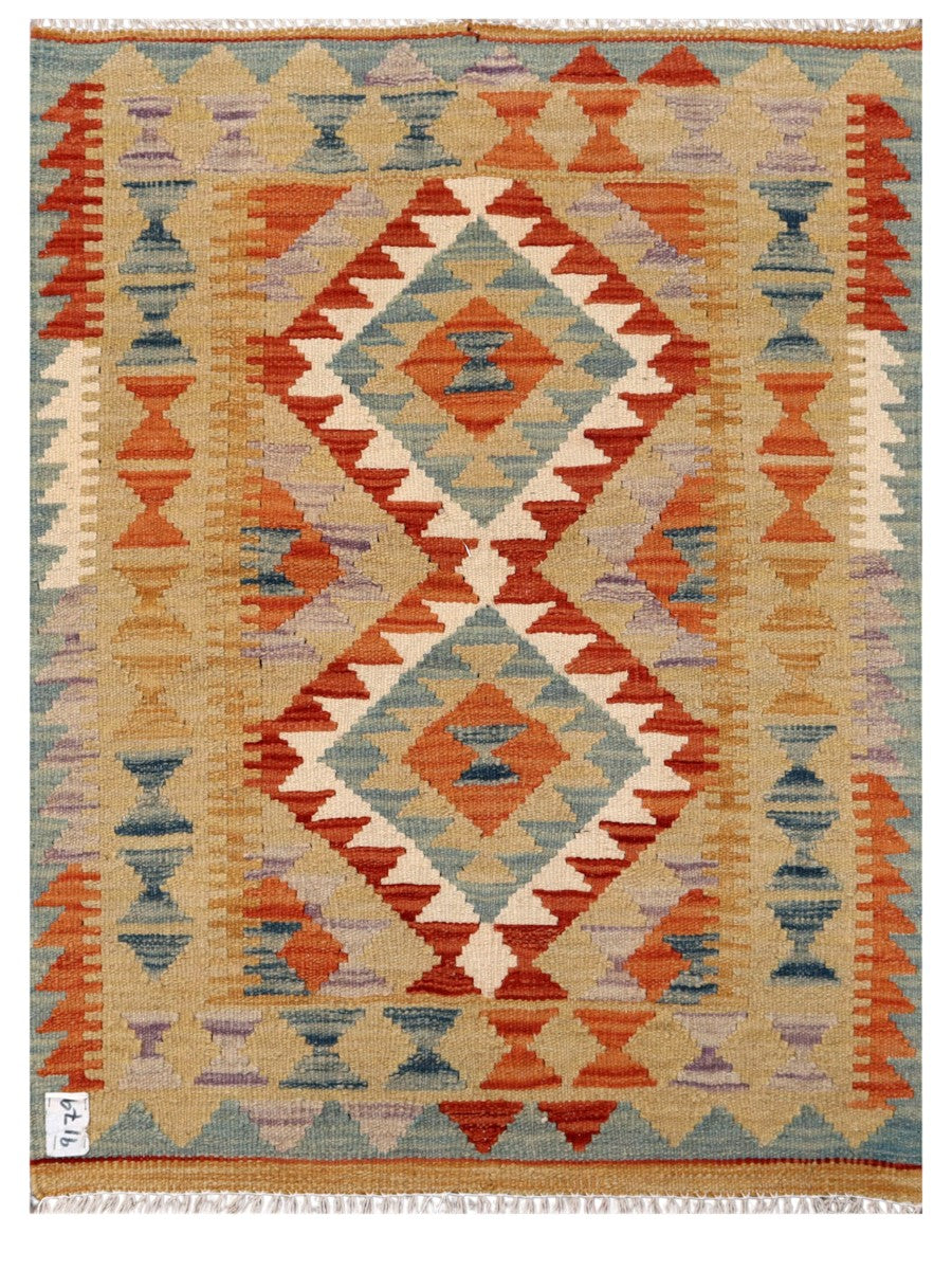 Maimana Afghanistan Kilim Rug - 107 x 80 cm