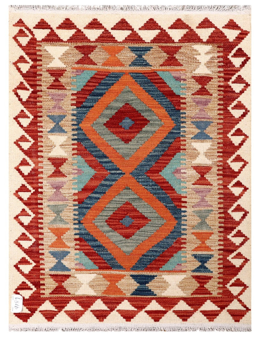 Maimana Afghanistan Kilim Rug - 102 x 76 cm