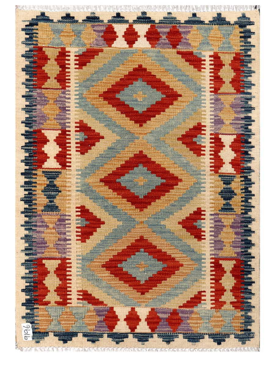 Maimana Afghanistan Kilim Rug - 123 x 87 cm