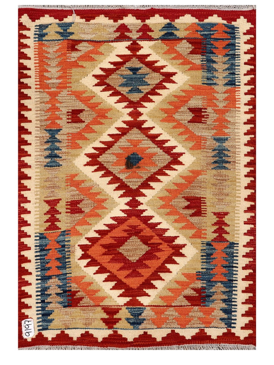 Maimana Afghanistan Kilim Rug - 116 x 80 cm