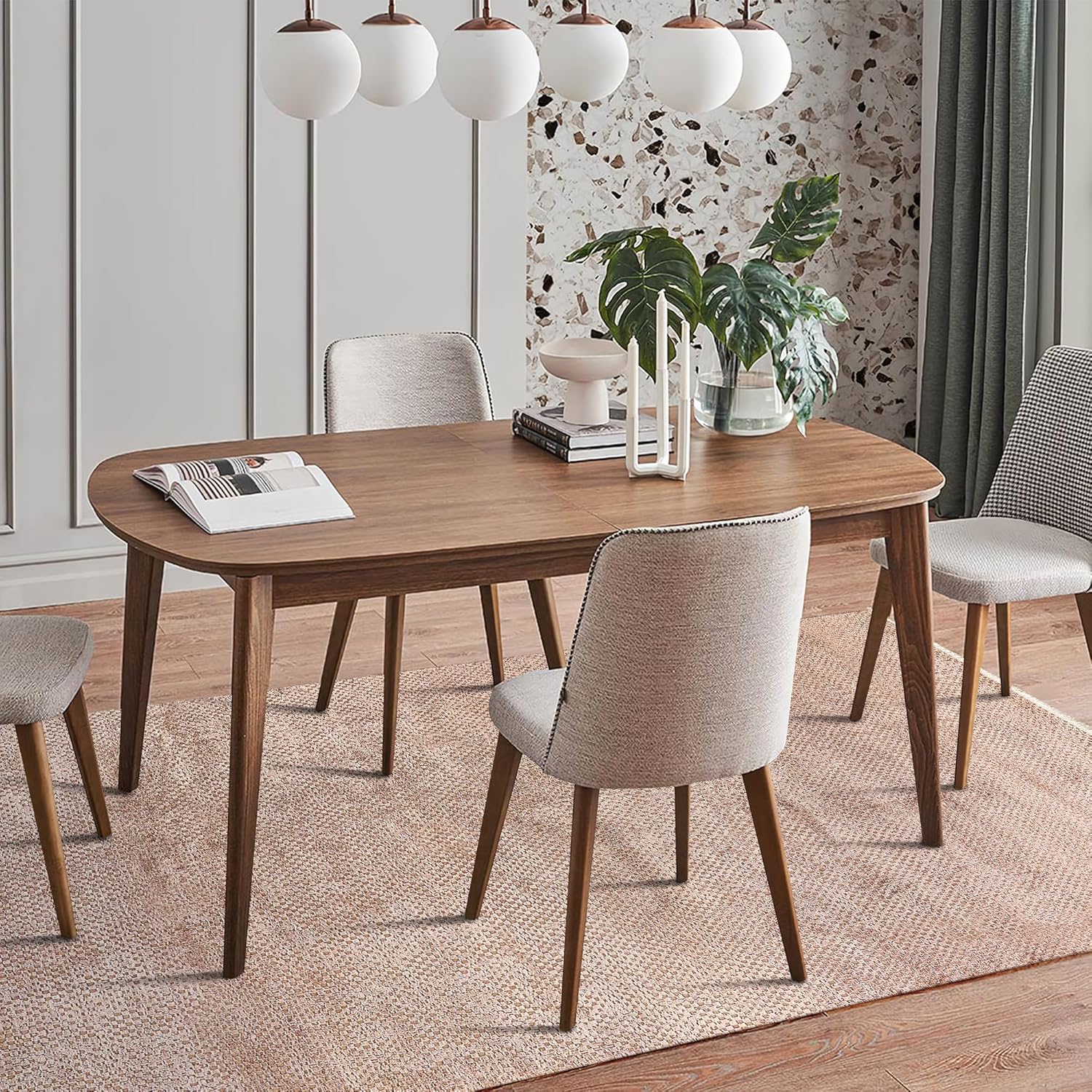 Luxury Area Rug for Living Room β Soft & Durable Bamboo Silk Carpet for Kitchen, Bedroom & Hallway β Modern, Classic & Boho Style Area Rugs β Non-Shedding (BROWN, 120X180)