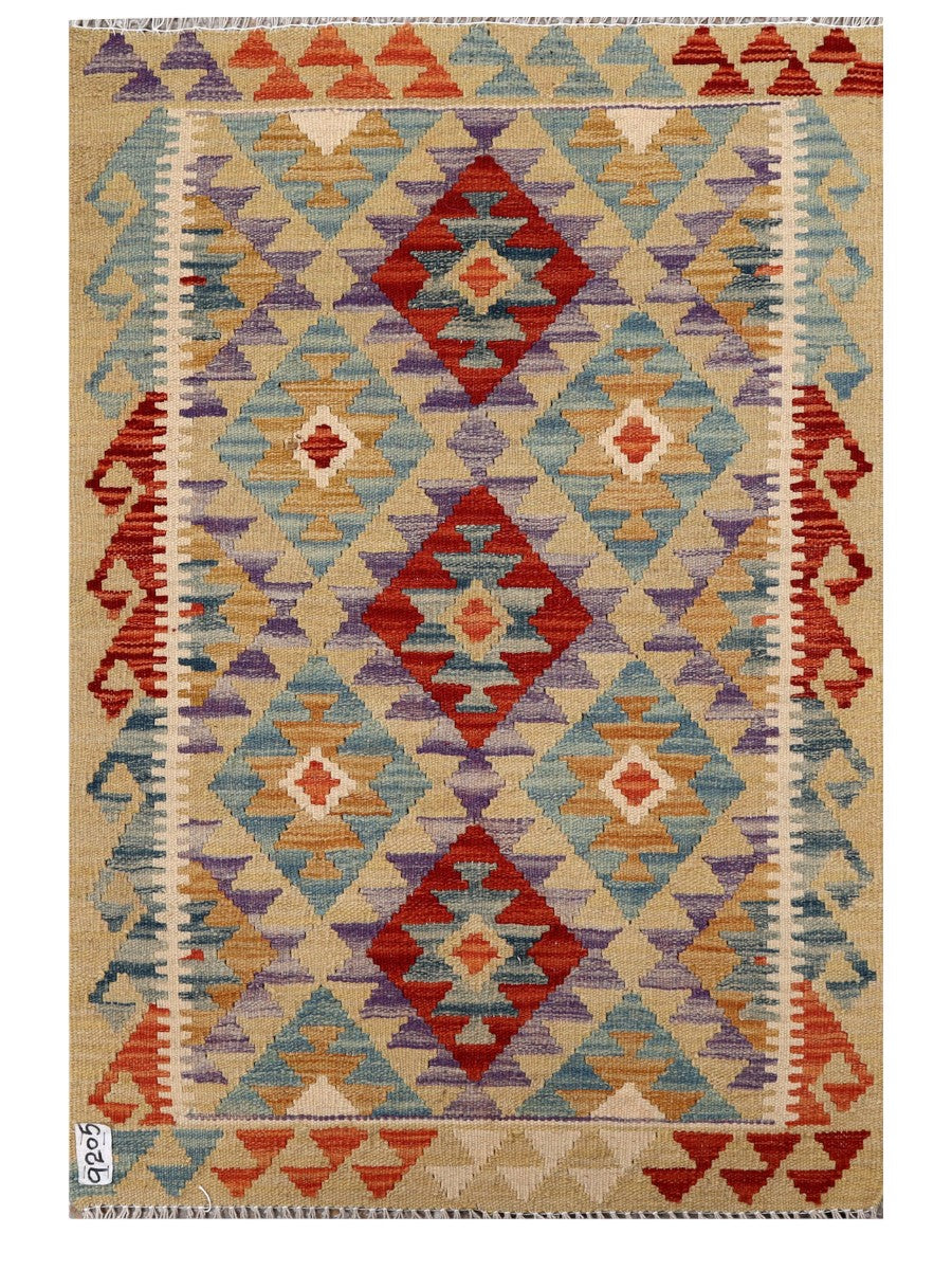 Maimana Afghanistan Kilim Rug - 118 x 80 cm