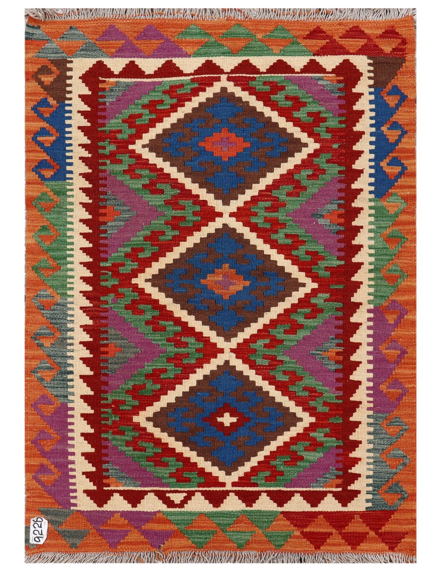 Maimana Afghanistan Kilim Rug - 119 x 84 cm
