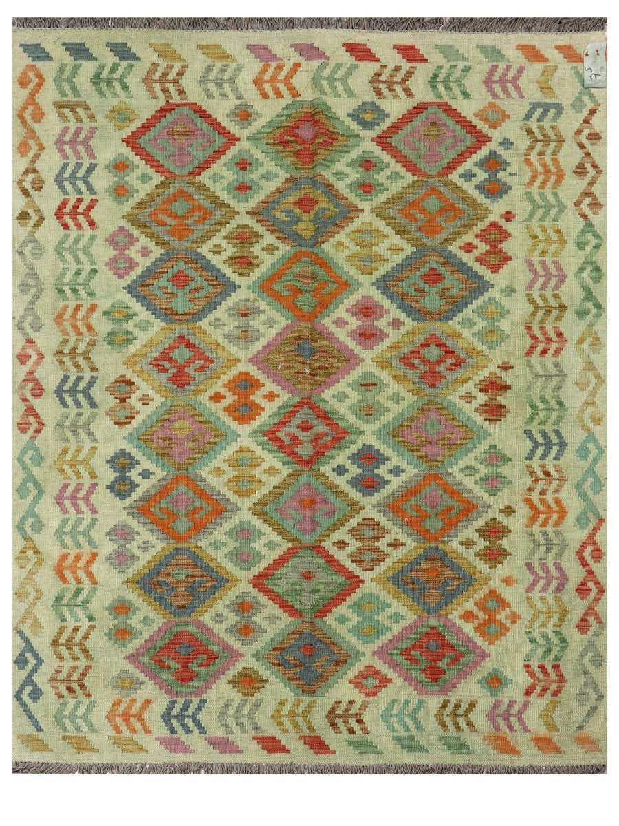 Maimana Afghanistan Kilim Rug - 197 x155 cm
