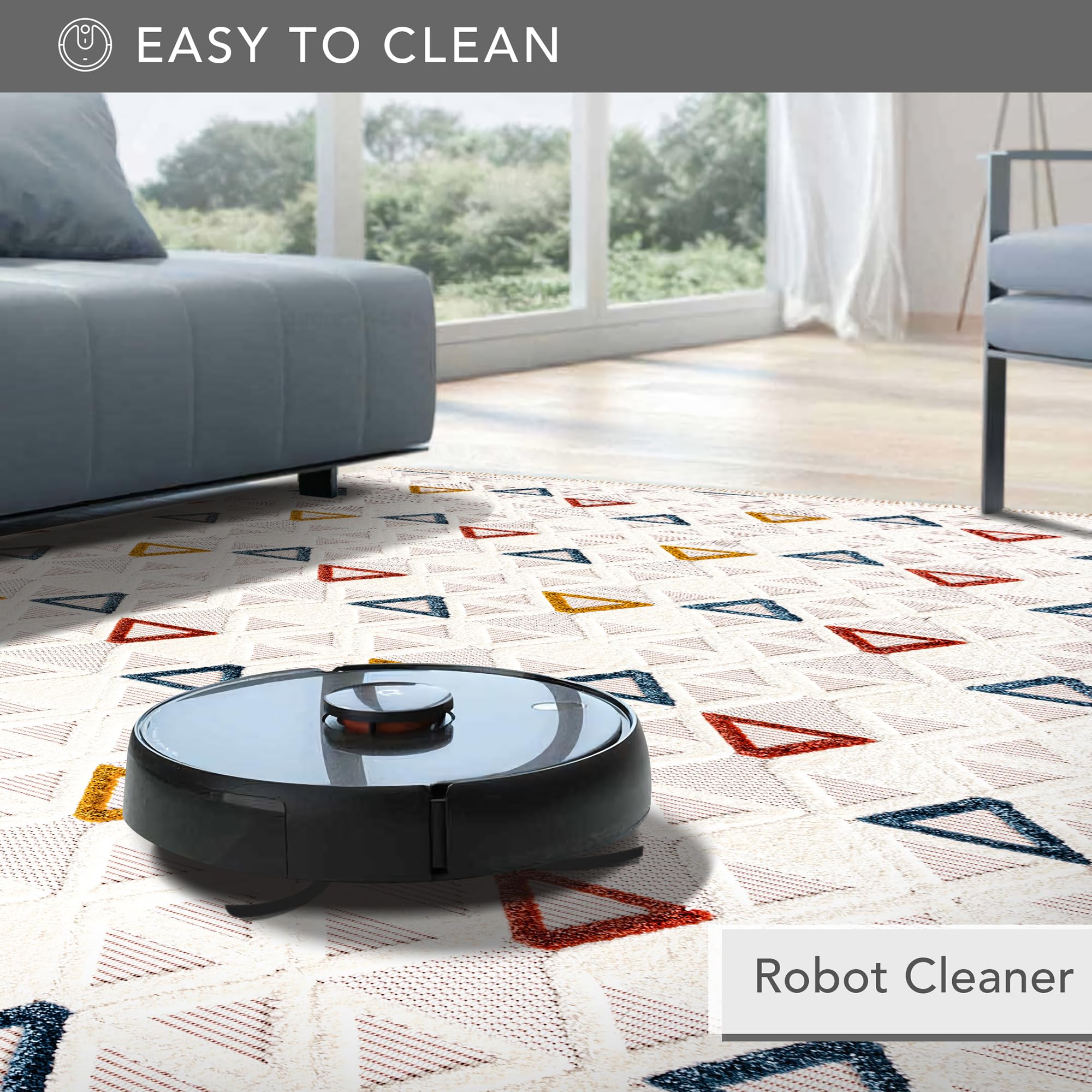 Netline Home RUGS DEPOT Area Rug for Living Room, Bedroom & Hallway β Soft & Durable Low Pile Area Rugs β Bohemian, Aztec & Boho Style β Pet & Kid-Friendly, Ideal for High-Traffic Areas (Copy)