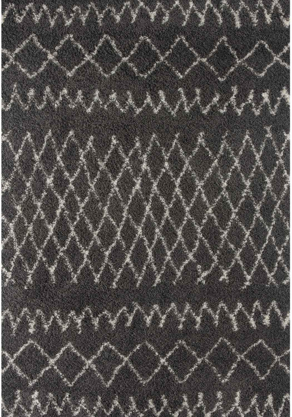 Moroccan Dark Grey Shaggy Rug – 940