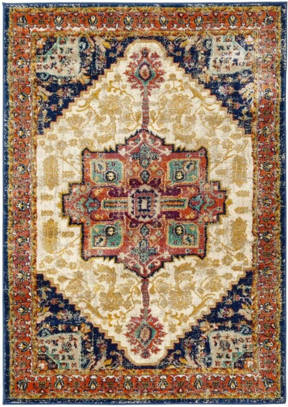 Granada Multicolour Vintage Rug – Amber