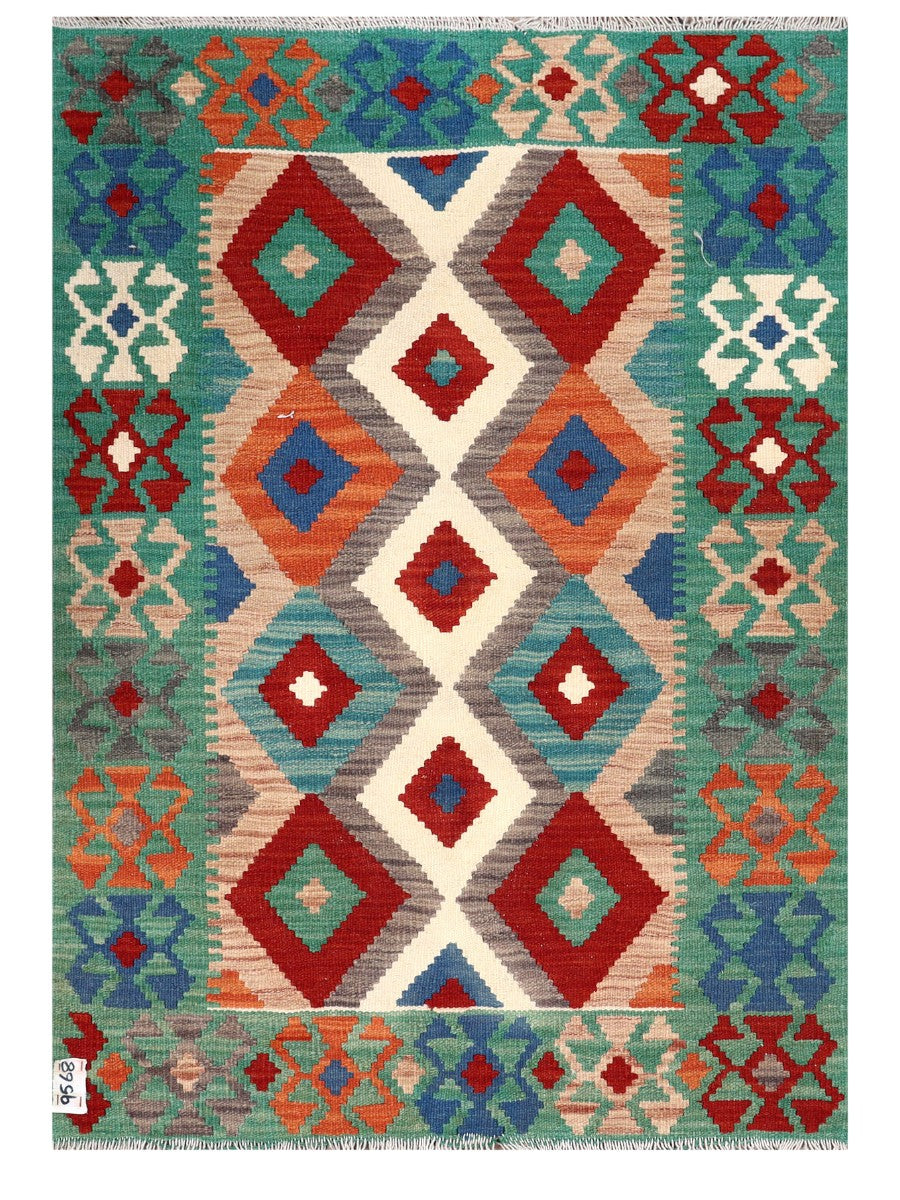 Maimana Afghanistan Kilim Rug - 124 x 87 cm