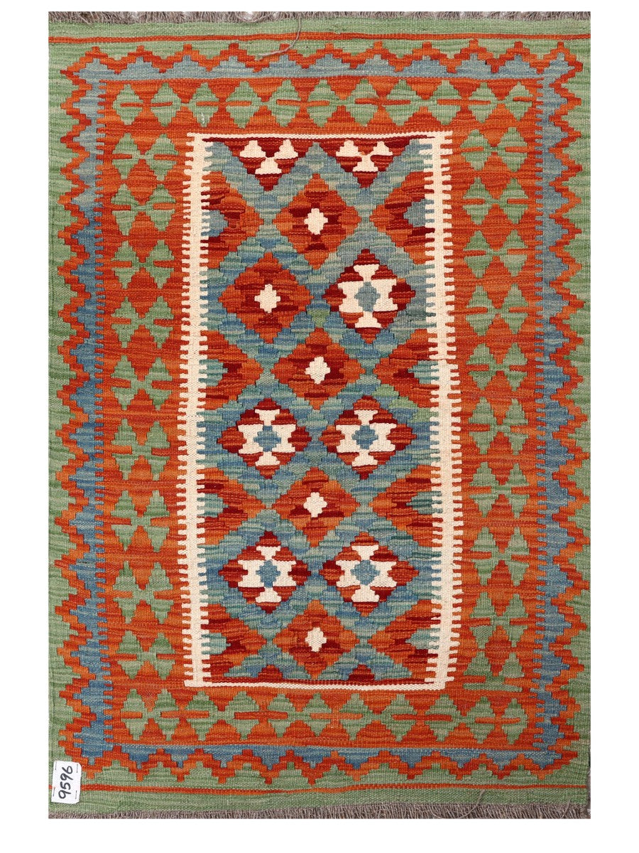 Maimana Afghanistan Kilim Rug - 116 x 78 cm