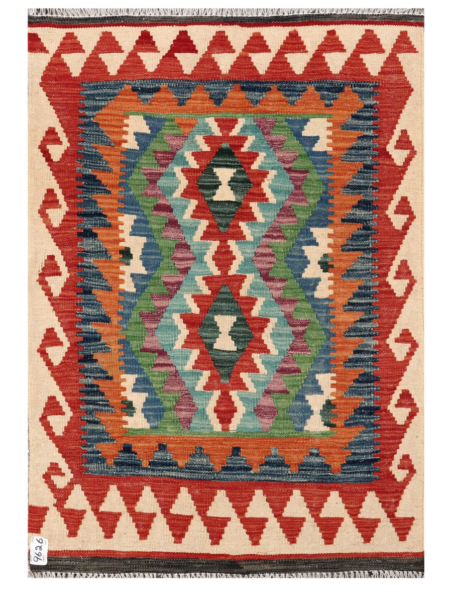 Maimana Afghanistan Kilim Rug - 122 x 85 cm