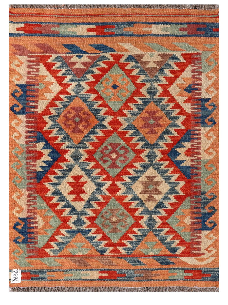 Maimana Afghanistan Kilim Rug - 116 x 82 cm