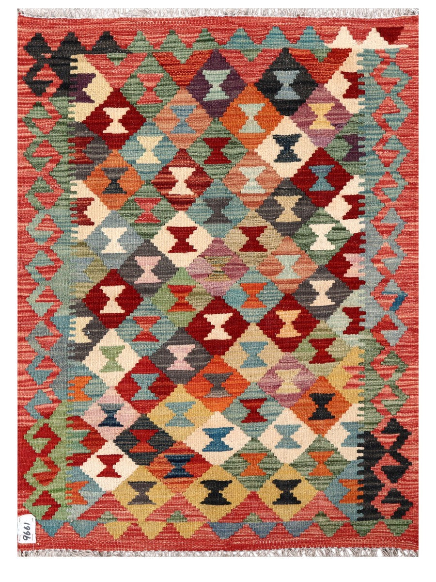Maimana Afghanistan Kilim Rug - 116 x 85 cm