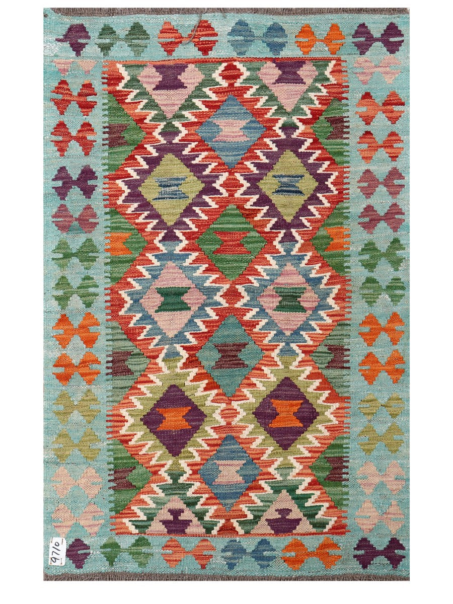 Maimana Afghanistan Kilim Rug - 122 x 78 cm