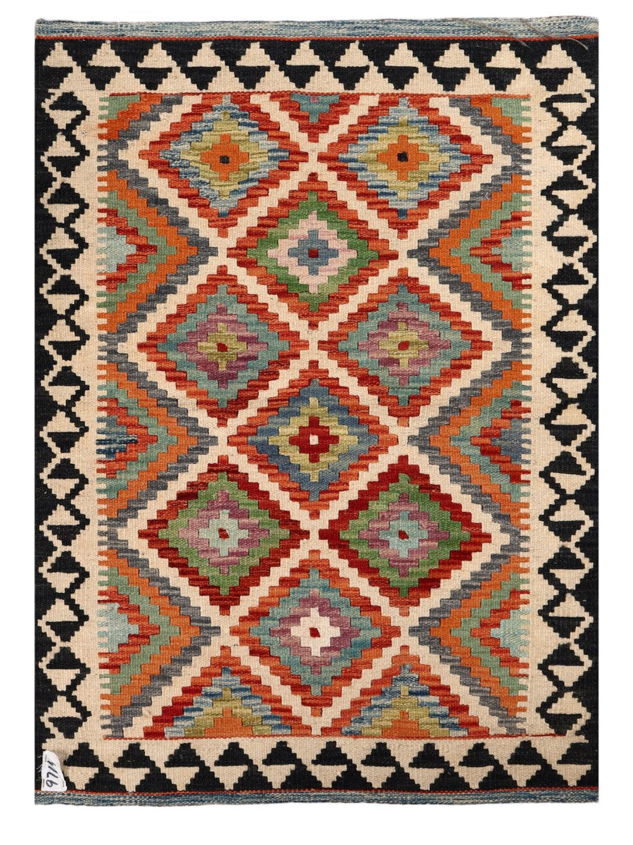 Maimana Afghanistan Kilim Rug - 120 x 85 cm