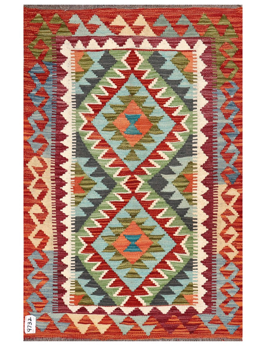 Maimana Afghanistan Kilim Rug - 112 x 73 cm