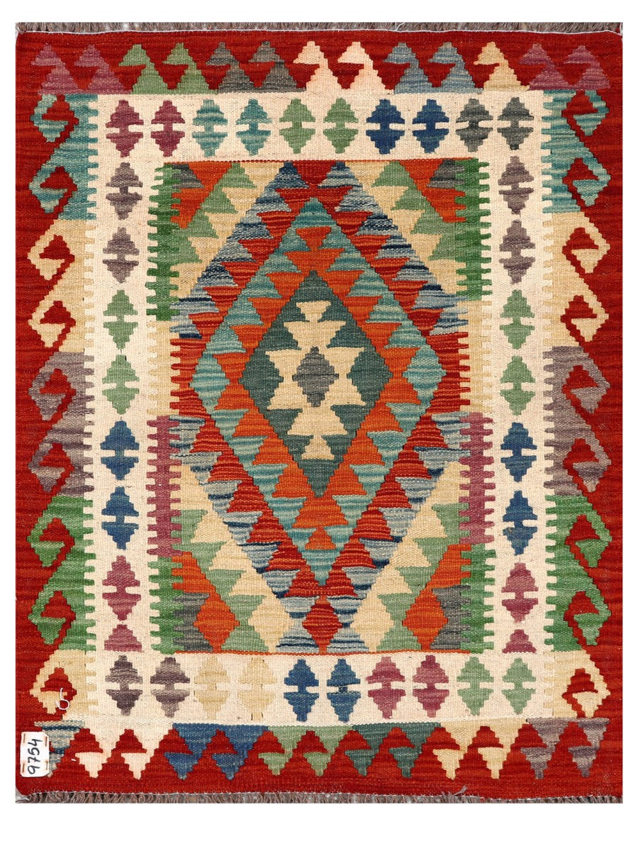Maimana Afghanistan Kilim Rug - 108 x 84 cm