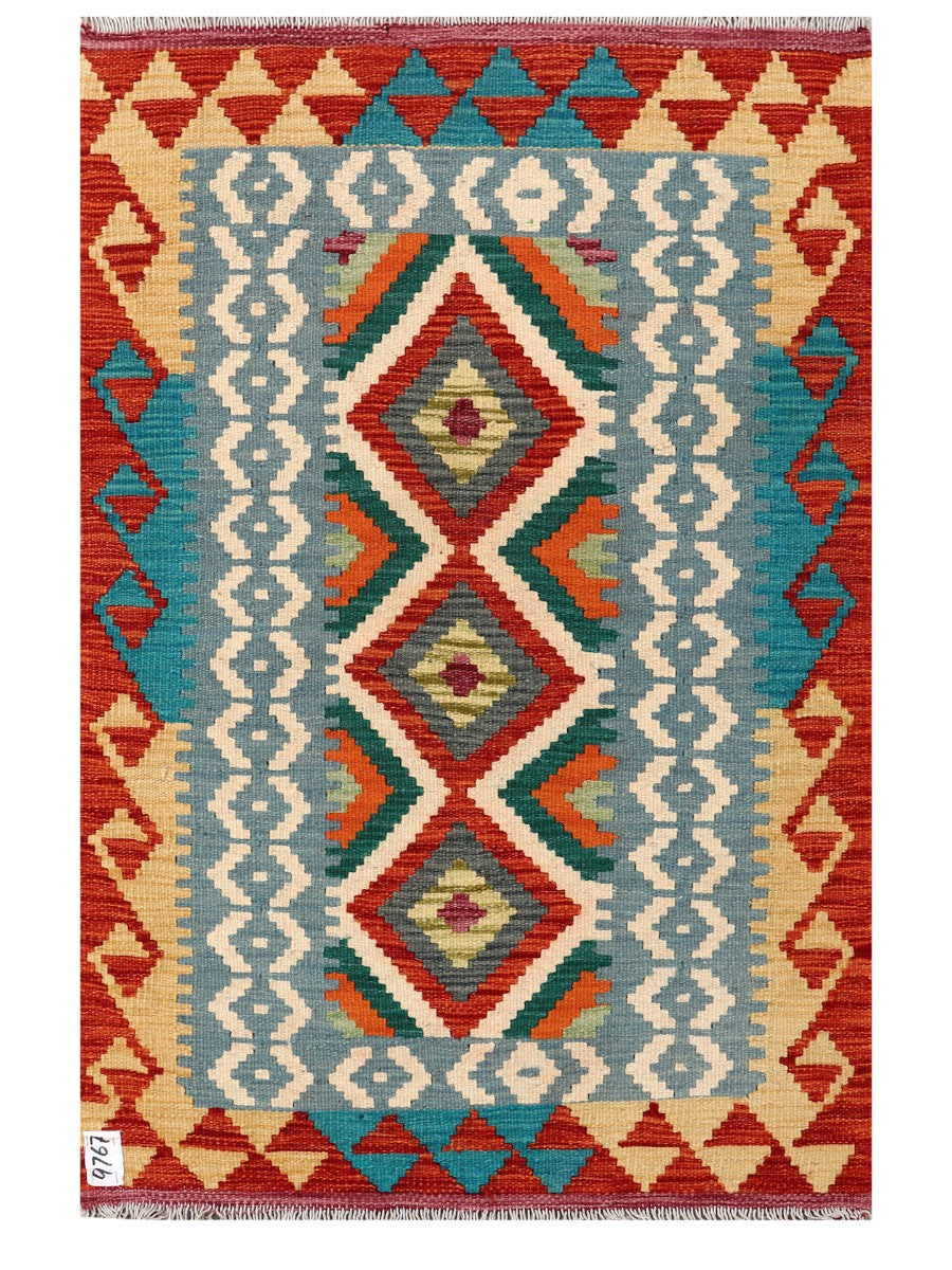 Maimana Afghanistan Kilim Rug - 117 x 77 cm