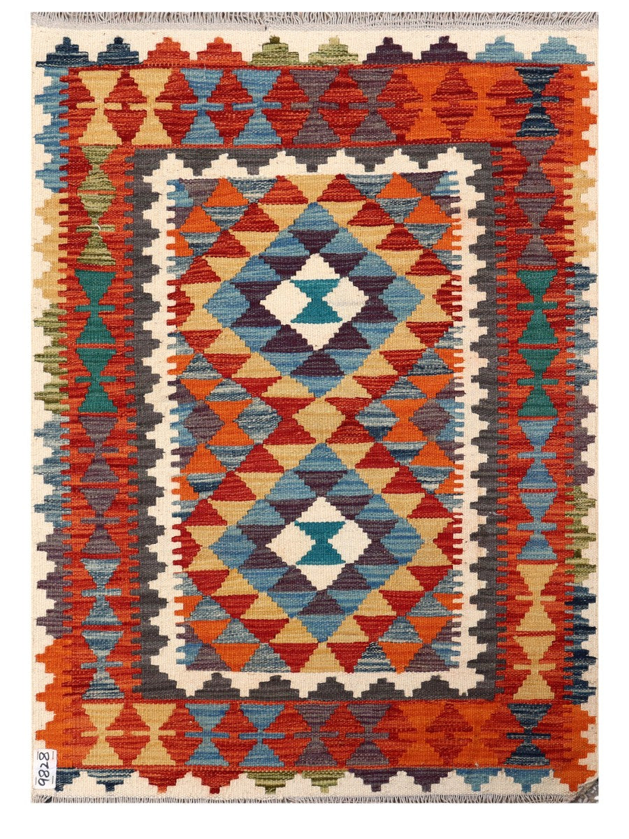 Maimana Afghanistan Kilim Rug - 115 x 84 cm
