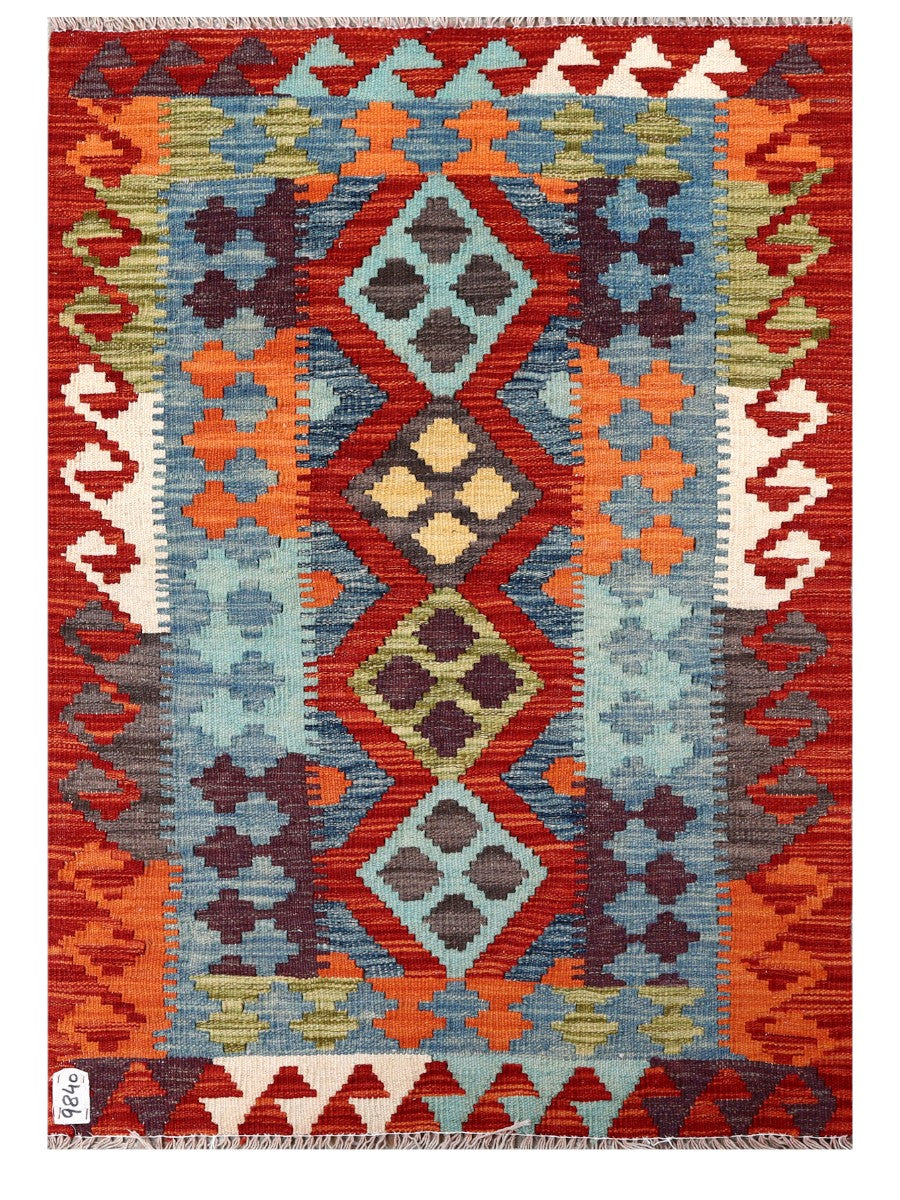 Maimana Afghanistan Kilim Rug - 121 x 86 cm