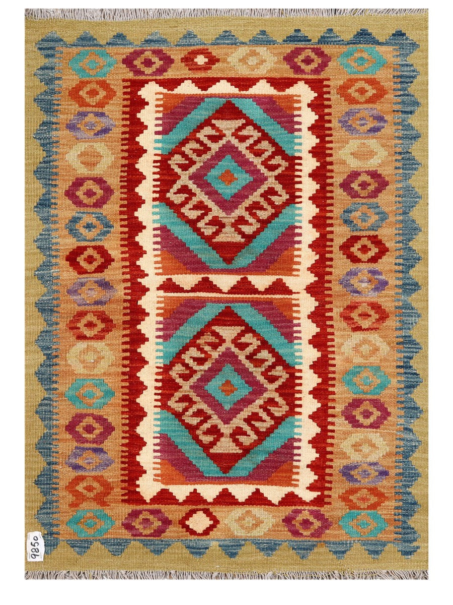 Maimana Afghanistan Kilim Rug - 120 x 85 cm