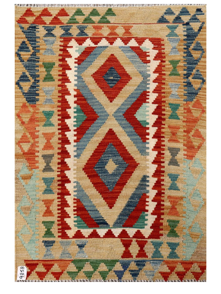 Maimana Afghanistan Kilim Rug - 125 x 86 cm