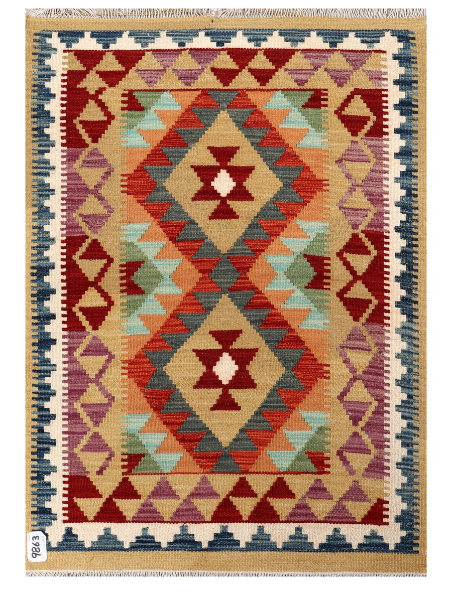 Maimana Afghanistan Kilim Rug - 119 x 84 cm