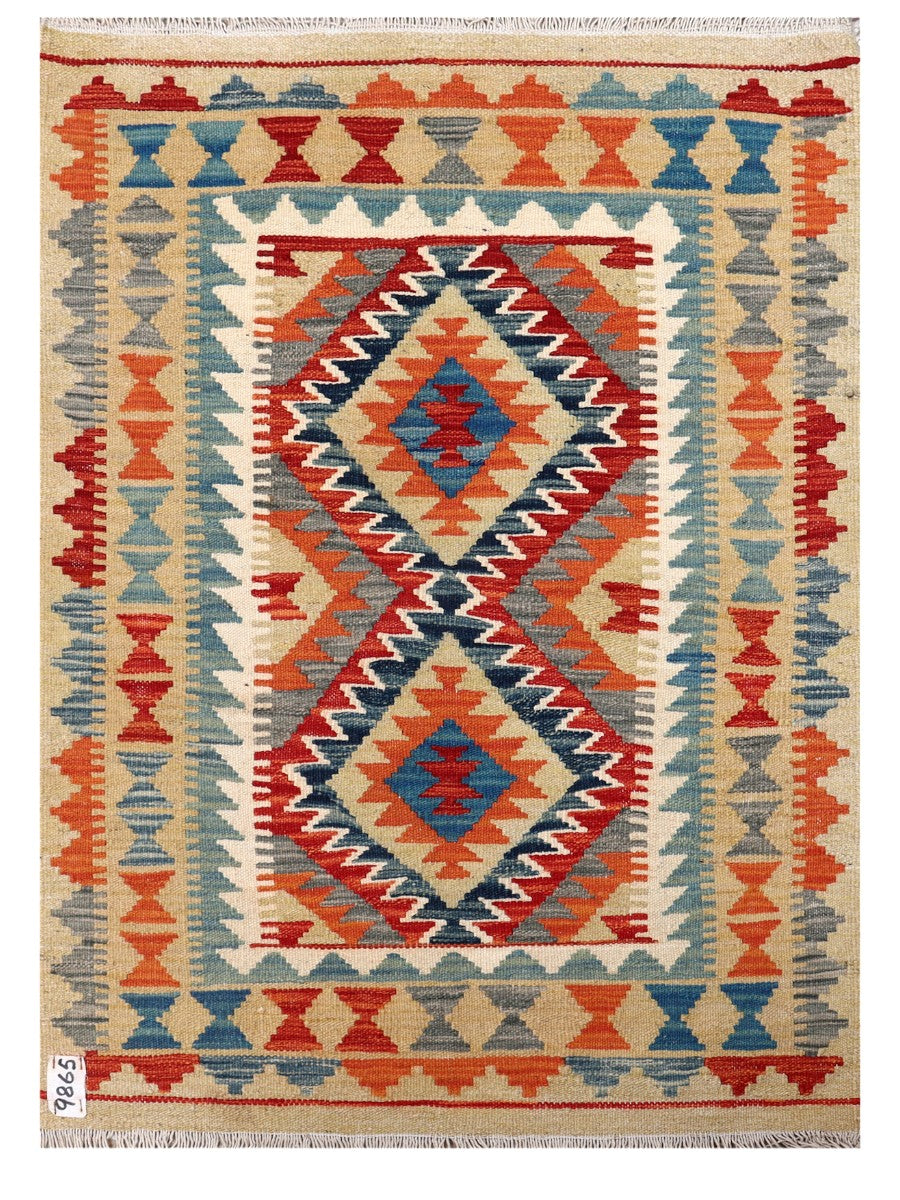 Maimana Afghanistan Kilim Rug - 113 x 82 cm
