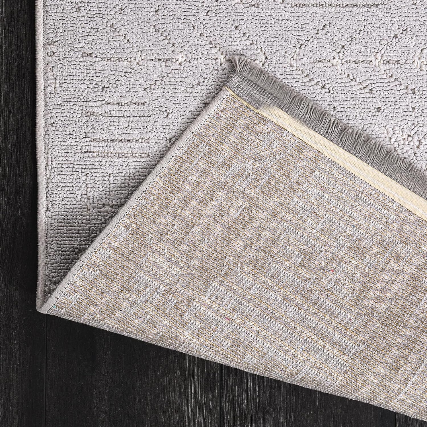 Modern Area Rug for Living Room β Durable, Non-Shedding Carpet for Bedroom, Kitchen & Hallway Rugs | Easy to Clean, Lightweight & Low Pile Design (GRAY, 120X180)