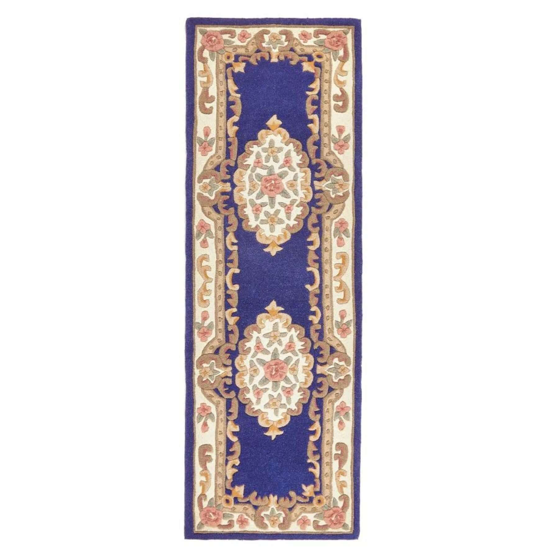 Shensi Navy Medallion Rug