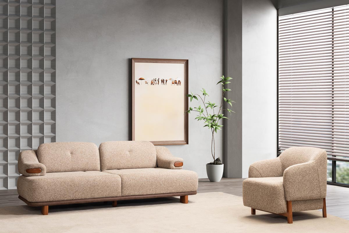 Netline Home Arden 3-Seater Sofa – Compact Design, Smart Comfort