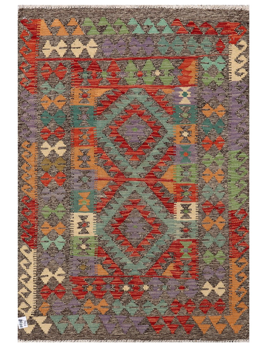 Maimana Afghanistan Kilim Rug - 141 x97 cm