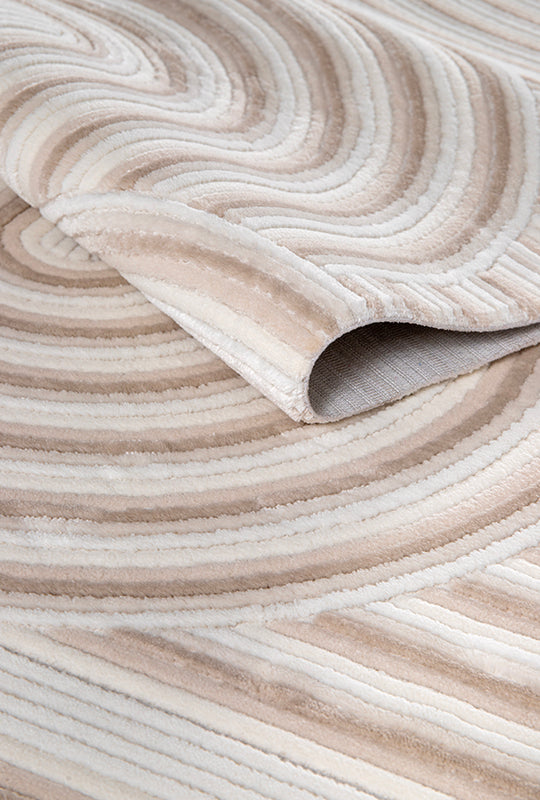 Tappeto moderno Boyut BY001 in crema Netline Home Rugs Depot – Polipropilene e poliestere, anti-pelucchi, facile da pulire, resistente | Camera da letto, studio, cameretta, ingresso